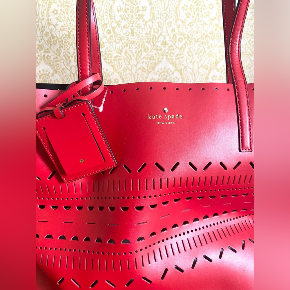 Kate Spade Red Tote NWOT